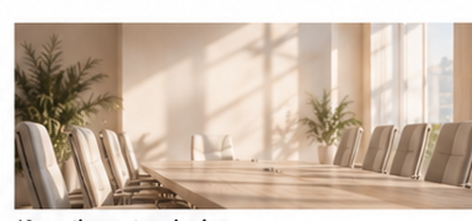 Salle de réunion lumineuse en entreprise